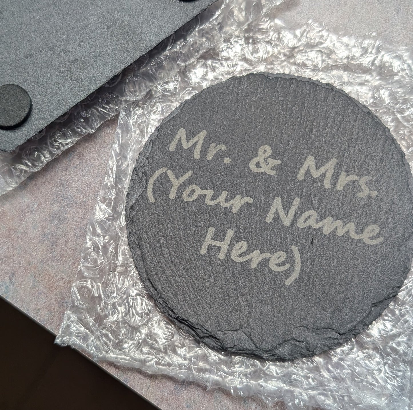 Customizable Slate Coasters 4in.
