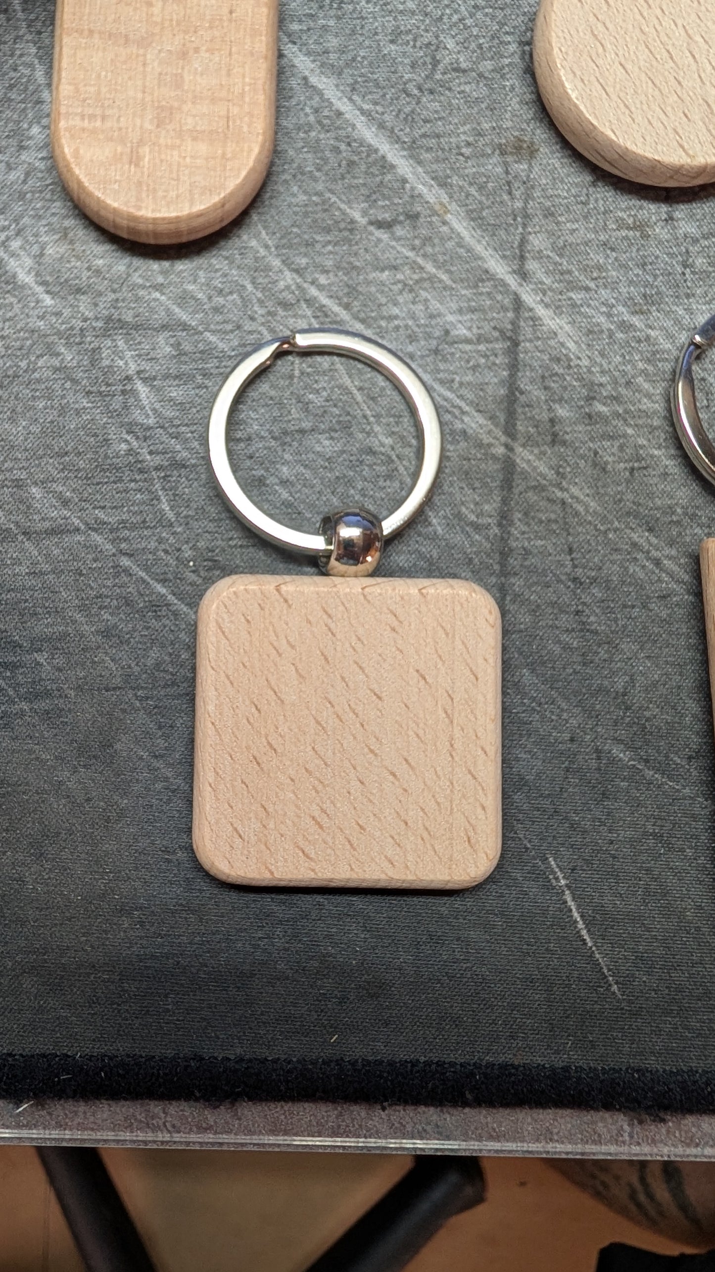Custom Made Wooden Keychain Variety