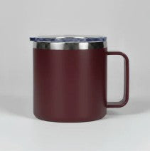 Custom Engraved Steel Mug w/ Handle