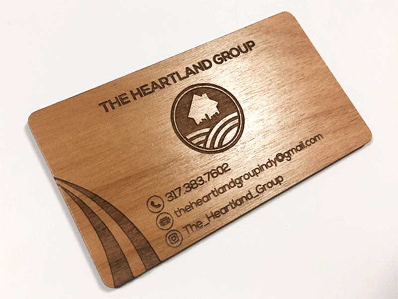Wooden Business Cards - Customizable