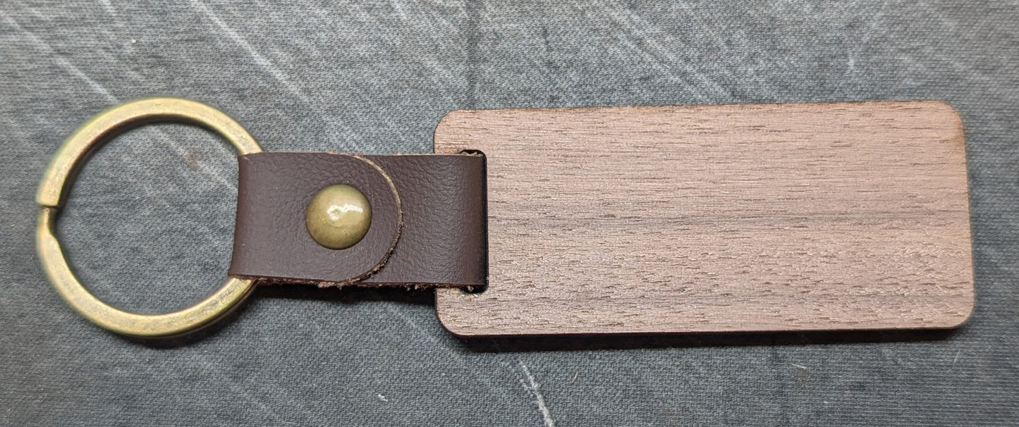 Custom Made Wooden Keychain Variety