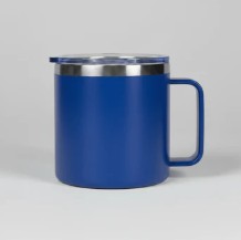 Custom Engraved Steel Mug w/ Handle