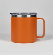 Custom Engraved Steel Mug w/ Handle