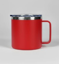 Custom Engraved Steel Mug w/ Handle