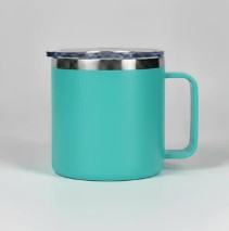 Custom Engraved Steel Mug w/ Handle