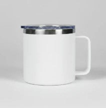 Custom Engraved Steel Mug w/ Handle