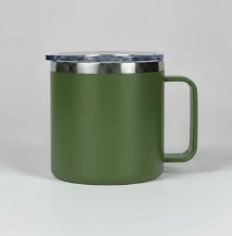 Custom Engraved Steel Mug w/ Handle